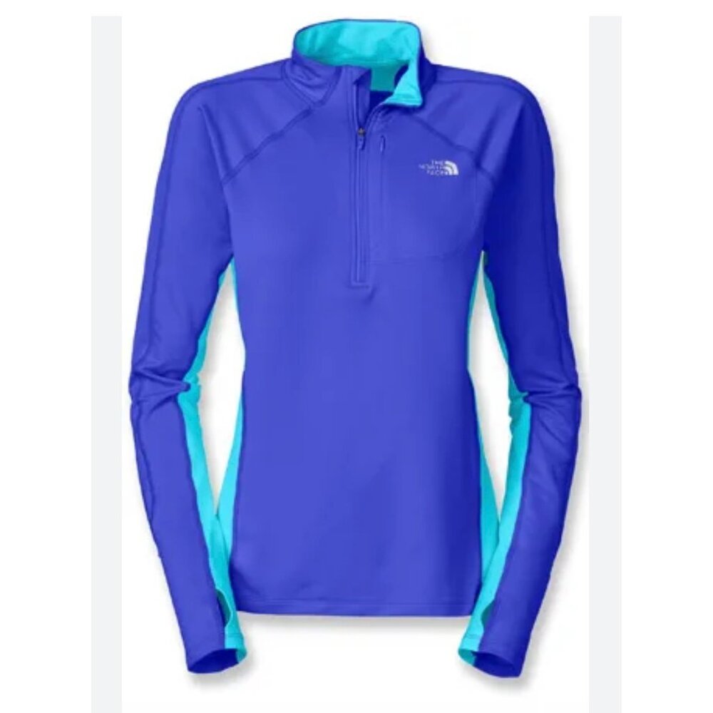 The North Face Impulse Quarter Zip Shirt | Half Zip | Long Sleeve Blue 1/2 Zip